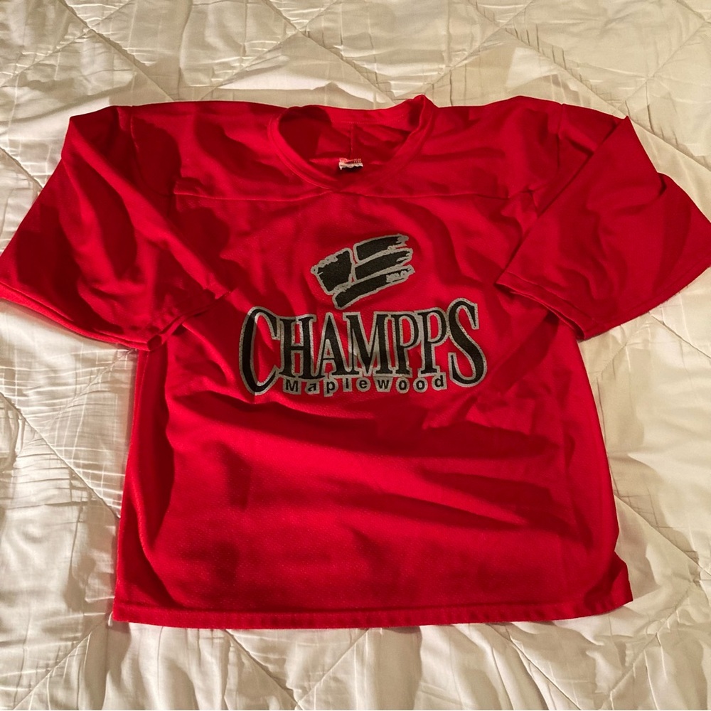 CCM Red Hockey Jersey - Champps - size Medium